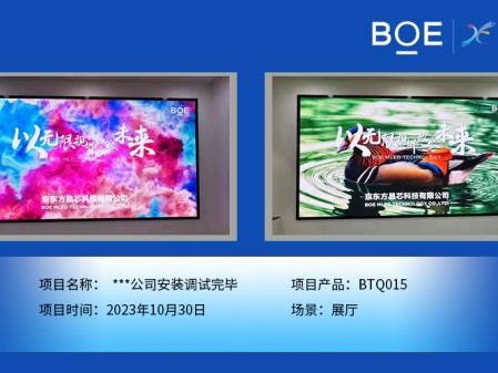 通遼**公司展廳BTQ015安裝調(diào)試完畢