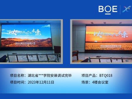 桂林湖北省**學(xué)院4樓會(huì)議室BTQ018安裝調(diào)試完畢