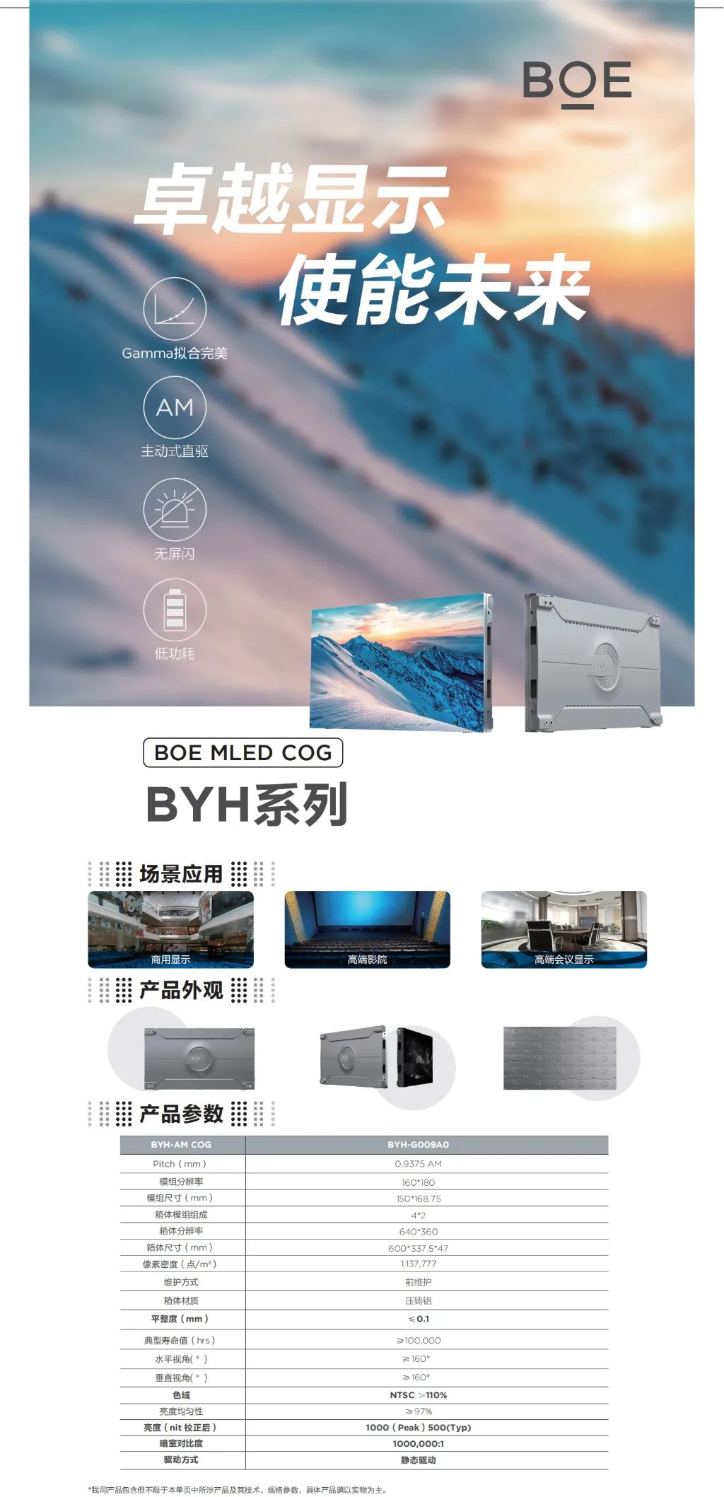 通遼BOE MLED COG BYH系列 卓越顯示 使能未來